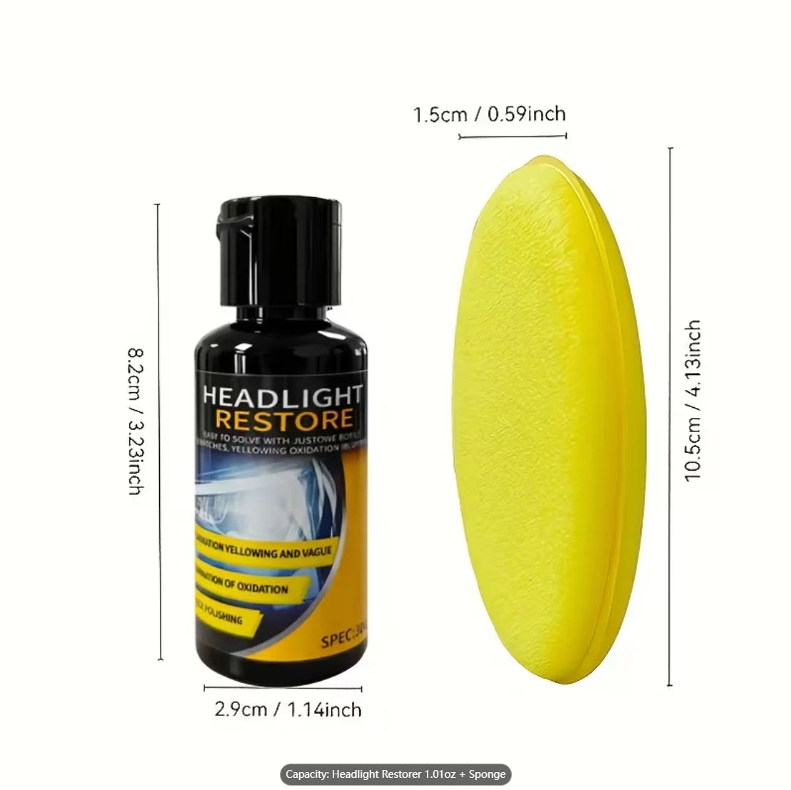 Headlight Restoration Paste – Polish, Brighten & Remove Oxidation