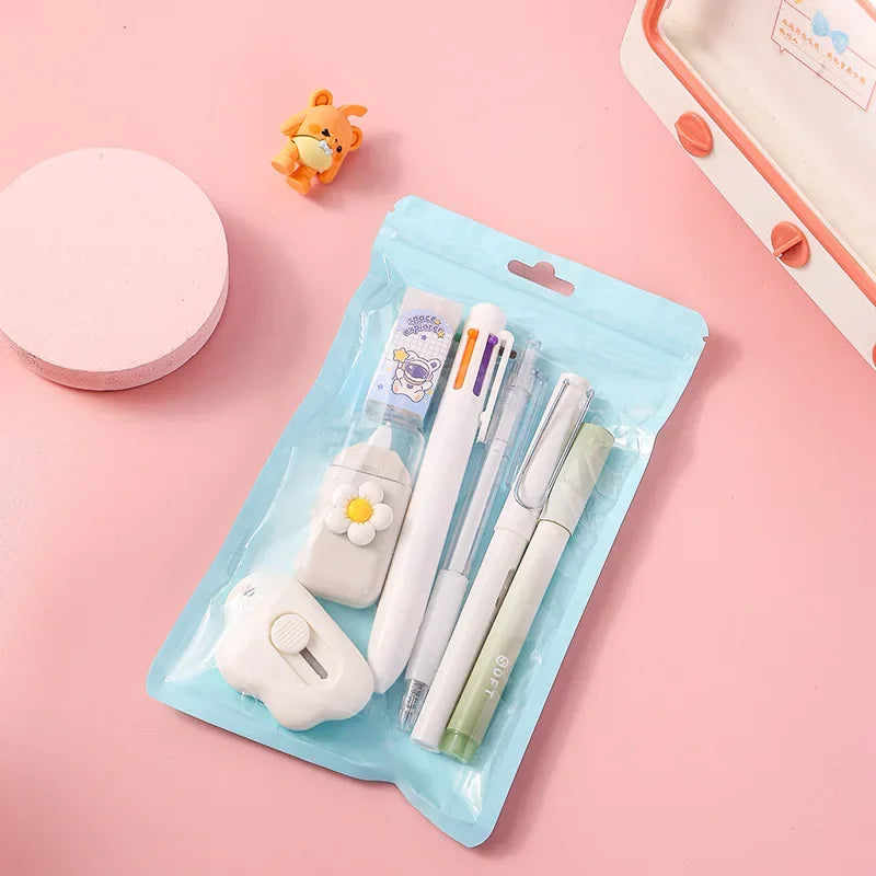 7-in-1 Kids Kawaii Stationery Set – Back to School Gift