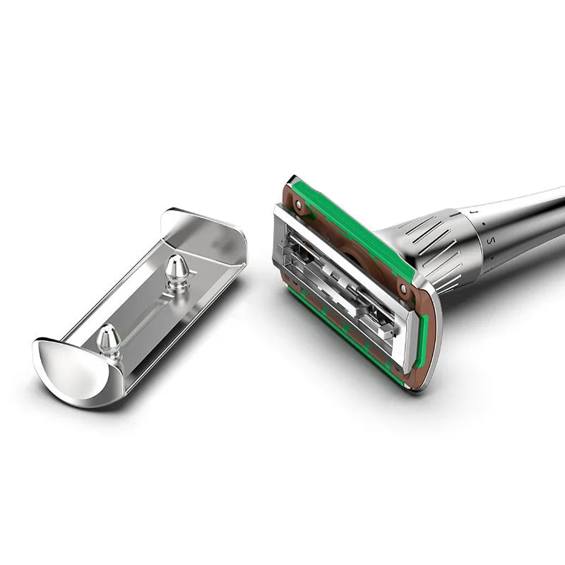 Adjustable Double Edge Safety Razor + 5 Titanium Blades