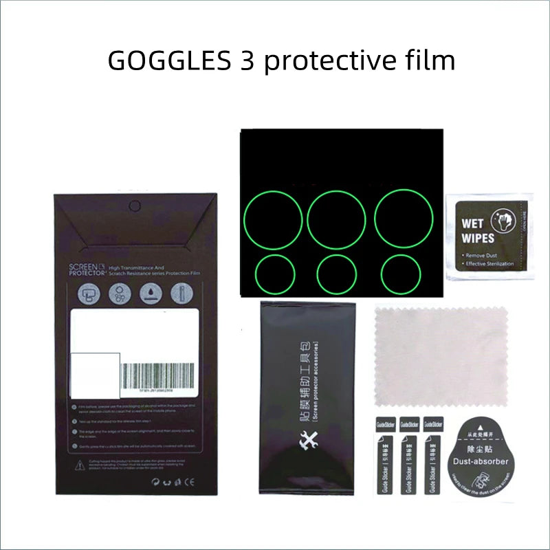 Suitable for DJI Avata 2 Lens Protective Film Sensor Protective Film For Goggles 3 Anti-Scratch Shockproof Lens Protective Films Peaceful Pleasures Health and Wellness