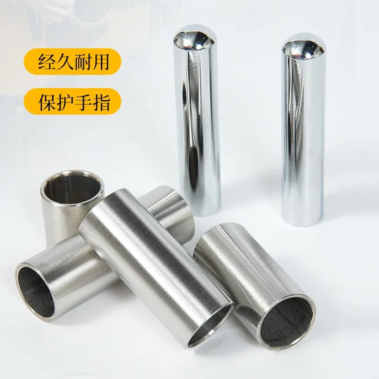 Metal Electric Wood Guitar Slider Stainless Steel Finger Cover Hollow Peaceful Pleasures Health and Wellness Solid slider