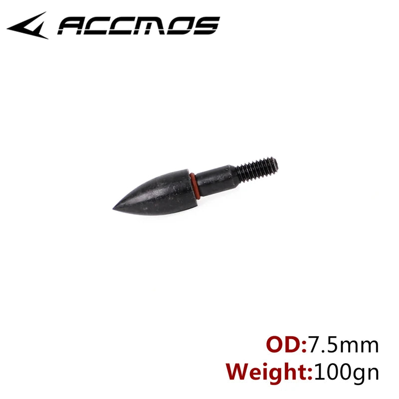 100 Grain Target Arrow Head Tips Archery Point Recurve Compound Bow