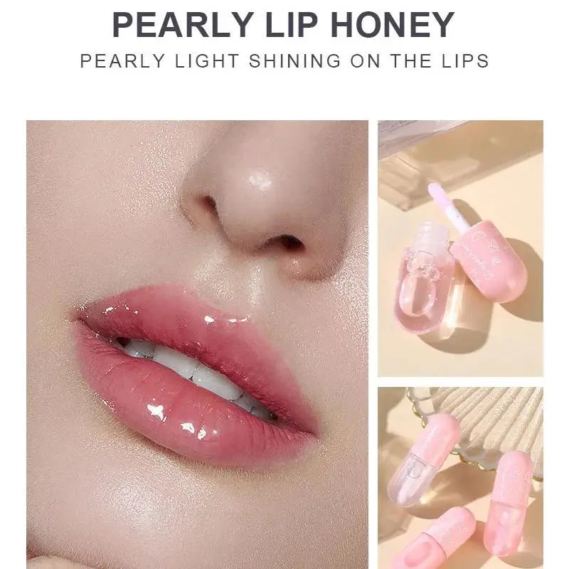 Dragon Ranee Pearly Lip Gloss Set – Mirror Glaze Lip Oil, 3pc