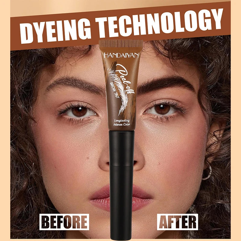 Eyebrow Dye 5-color Peel-off Waterproof Long-lasting Dye Natural And Easy To Color Beginner-friendly Quick-drying Eyebrow Dye Peaceful Pleasures Health and Wellness