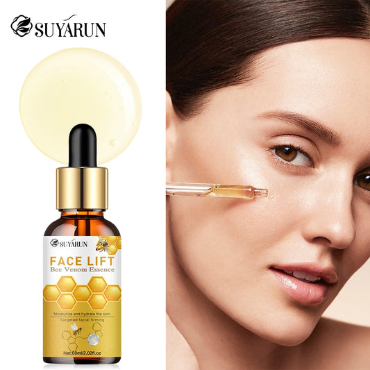 Bee Venom Anti-Wrinkle Essence Anti-Aging Polypeptide hyaluronic acid Essence Repair Moisturizing Firming Facial Skin Essence Peaceful Pleasures Health and Wellness