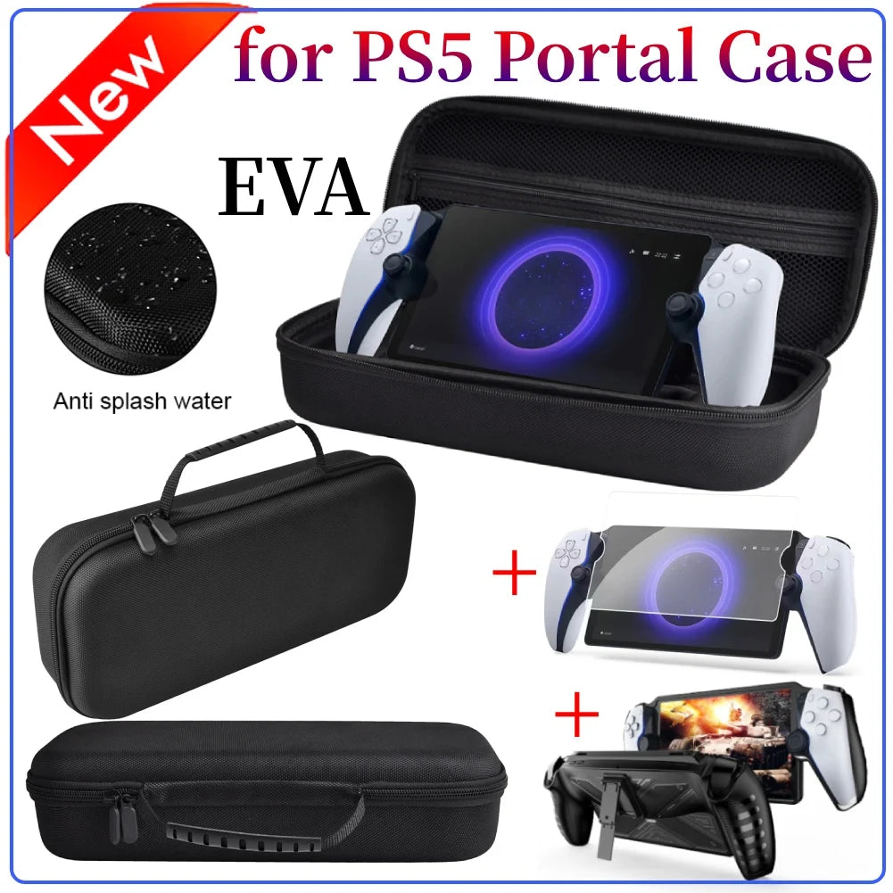 Bag For PS Portal Case Travel Carrying Case Handheld Game Console Protective Hard Bag For PlayStation 5 Portal Console Accessory Peaceful Pleasures Health and Wellness