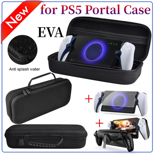 Bag For PS Portal Case Travel Carrying Case Handheld Game Console Protective Hard Bag For PlayStation 5 Portal Console Accessory Peaceful Pleasures Health and Wellness