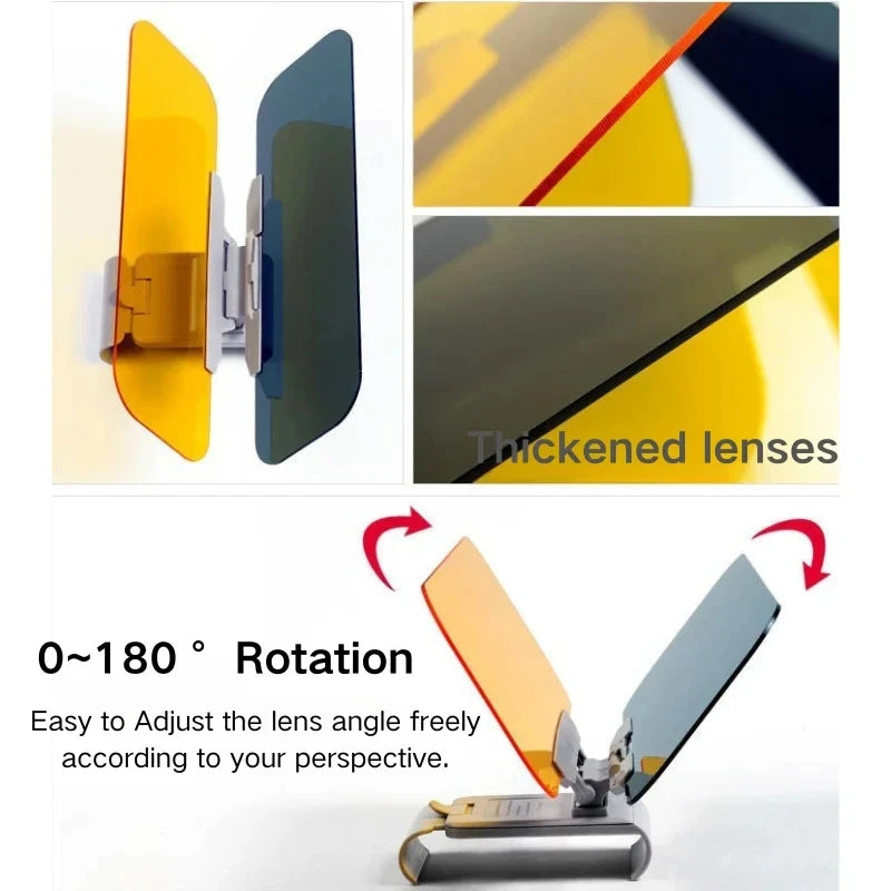 HD Car Sun Visor Extender – Day & Night Anti-Glare UV Shield