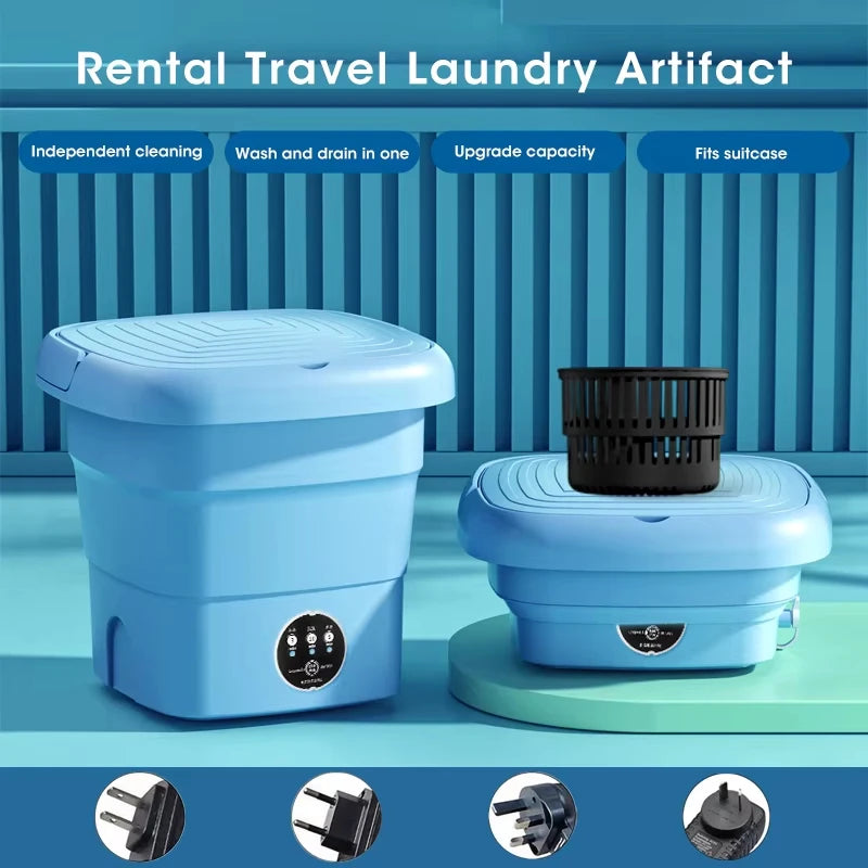 Portable Washing Machine 4.5L Mini Dehydratable For Dormitory Student Rental House Travel Socks Underwear Panties Free Shipping Peaceful Pleasures Health and Wellness