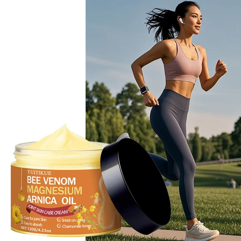 Bee Venom Magnesium Arnica Joint Cream – 120g | YUITIKUE Joint Moisturizing Cream Peaceful Pleasures Health and Wellness
