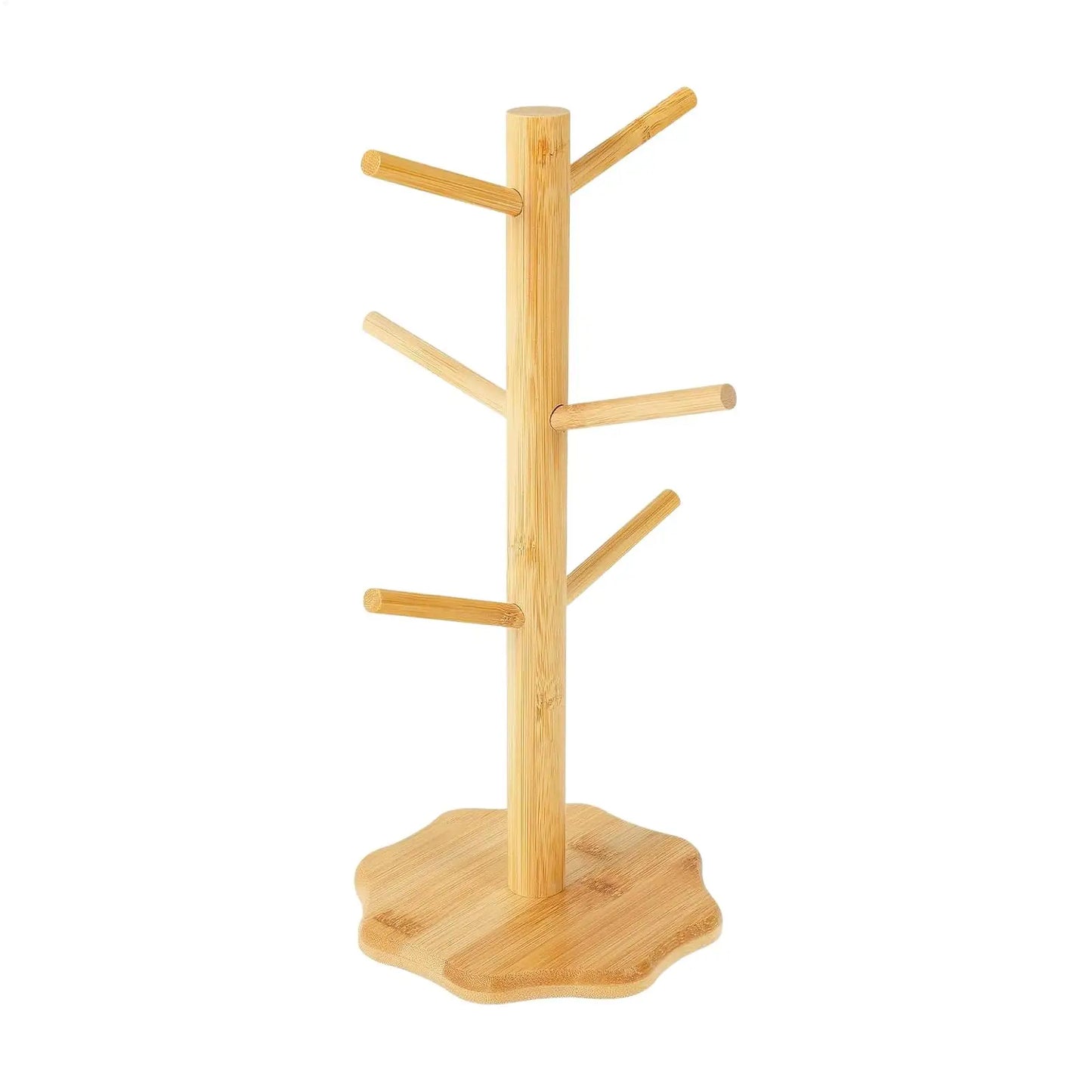 Wooden Tree Pretzel & Sausage Display Holder Stand | Bamboo