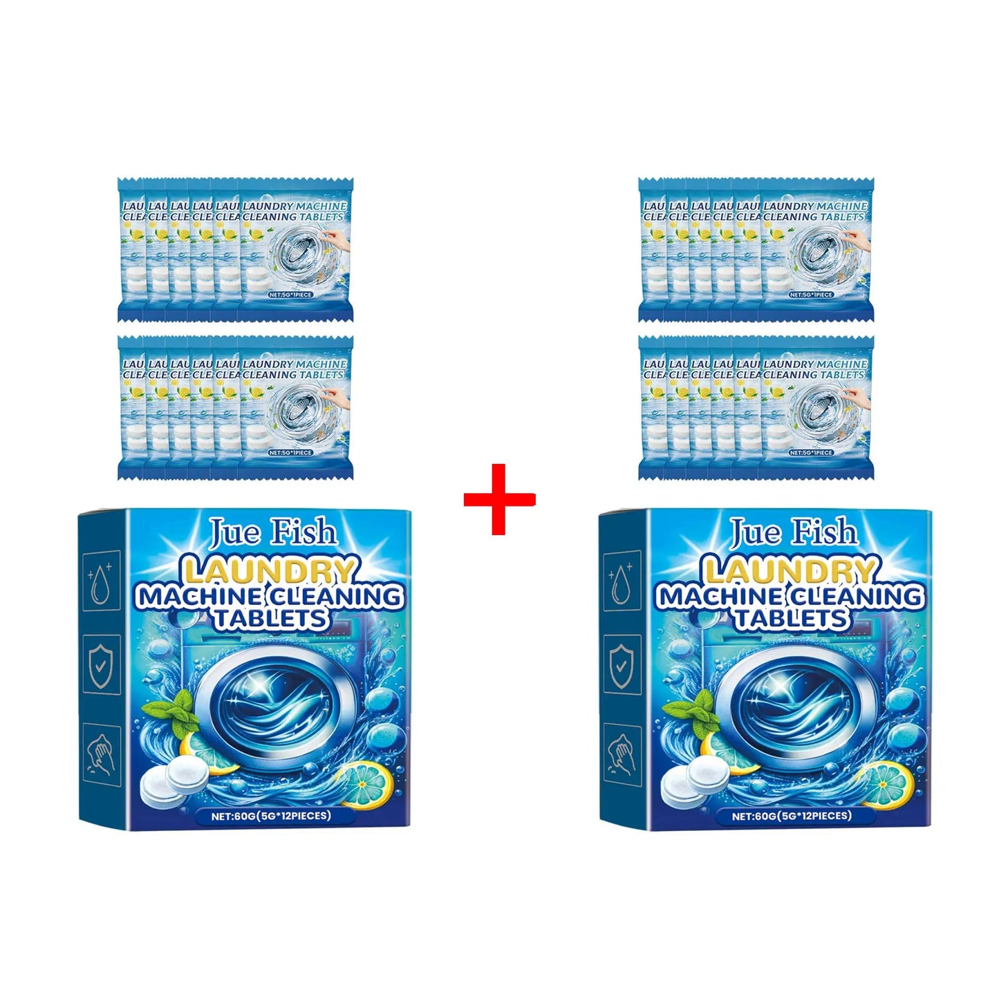 Effervescent Washing Machine Cleaner Tablets – Descale & Deodorize