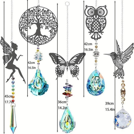 Hummingbird Animal Shaped Metal Sun Catcher Pendant Simple and Creative Home Homestay Bedroom Wall Atmosphere Decoration Peaceful Pleasures Health and Wellness