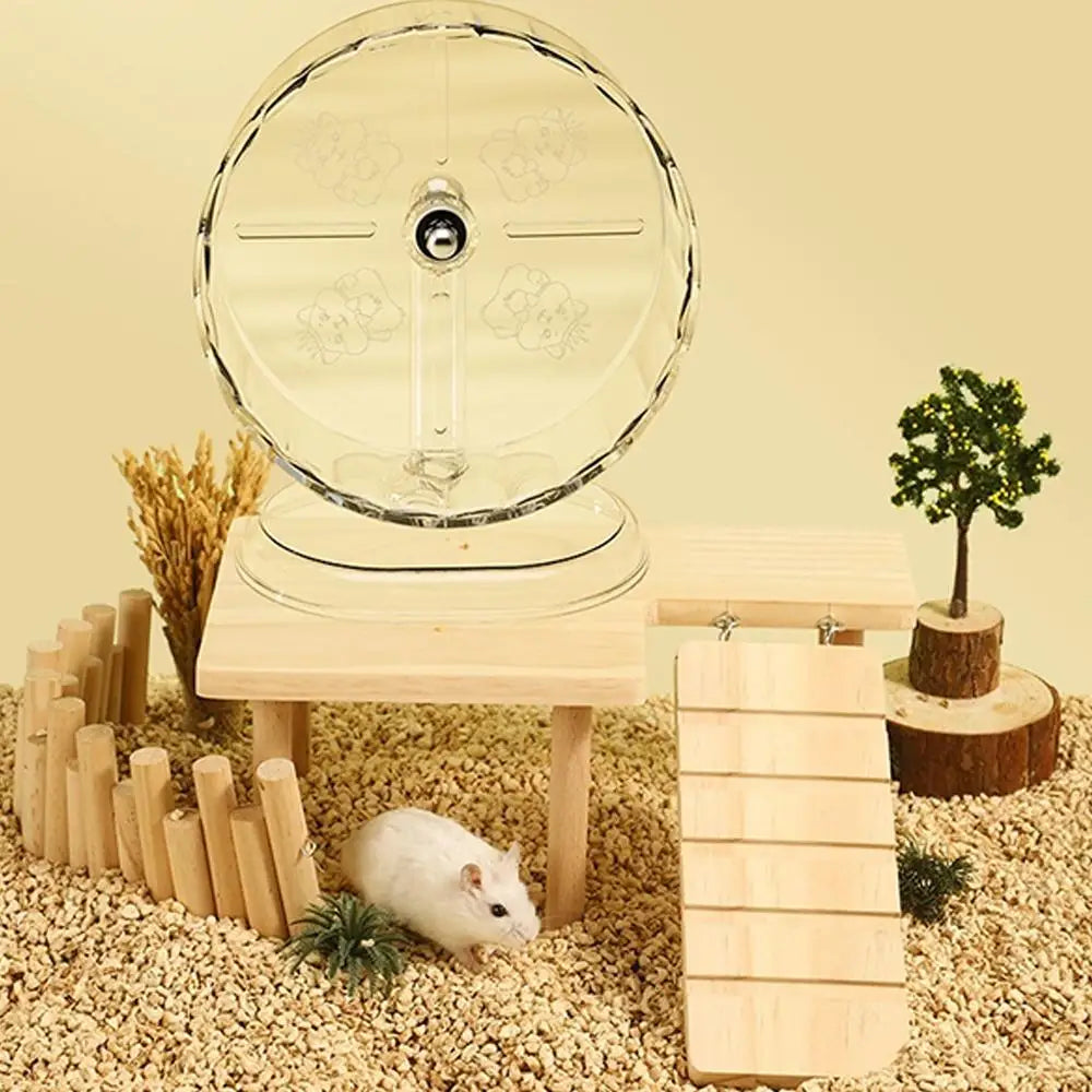 Hamster Running Wheel Exercise Toy for Quiet Play Peaceful Pleasures Health and Wellness