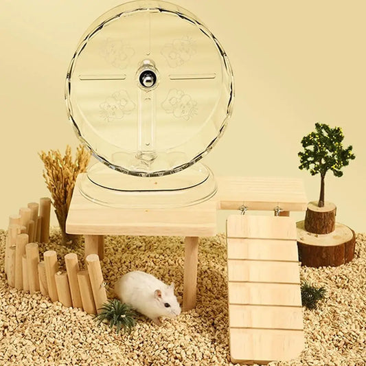 Hamster Running Wheel Exercise Toy for Quiet Play Peaceful Pleasures Health and Wellness