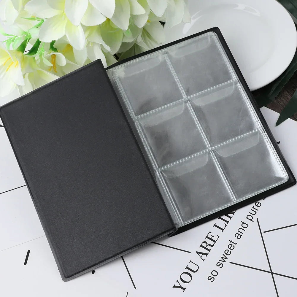60-Pocket Coin Collection Album Book | PU Leather Organizer