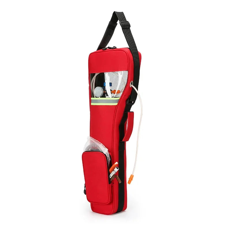 2L/3L Oxygen Tank Shoulder Bag Oxford Adjustable Shoulder Strap Cylinder Holder Carrier Pouch for Emergency Accessories Peaceful Pleasures Health and Wellness Red 3L