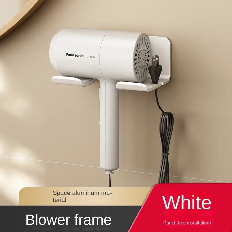 Wall Mounted Hair Dryer Holder & Straightener Organizer Stand