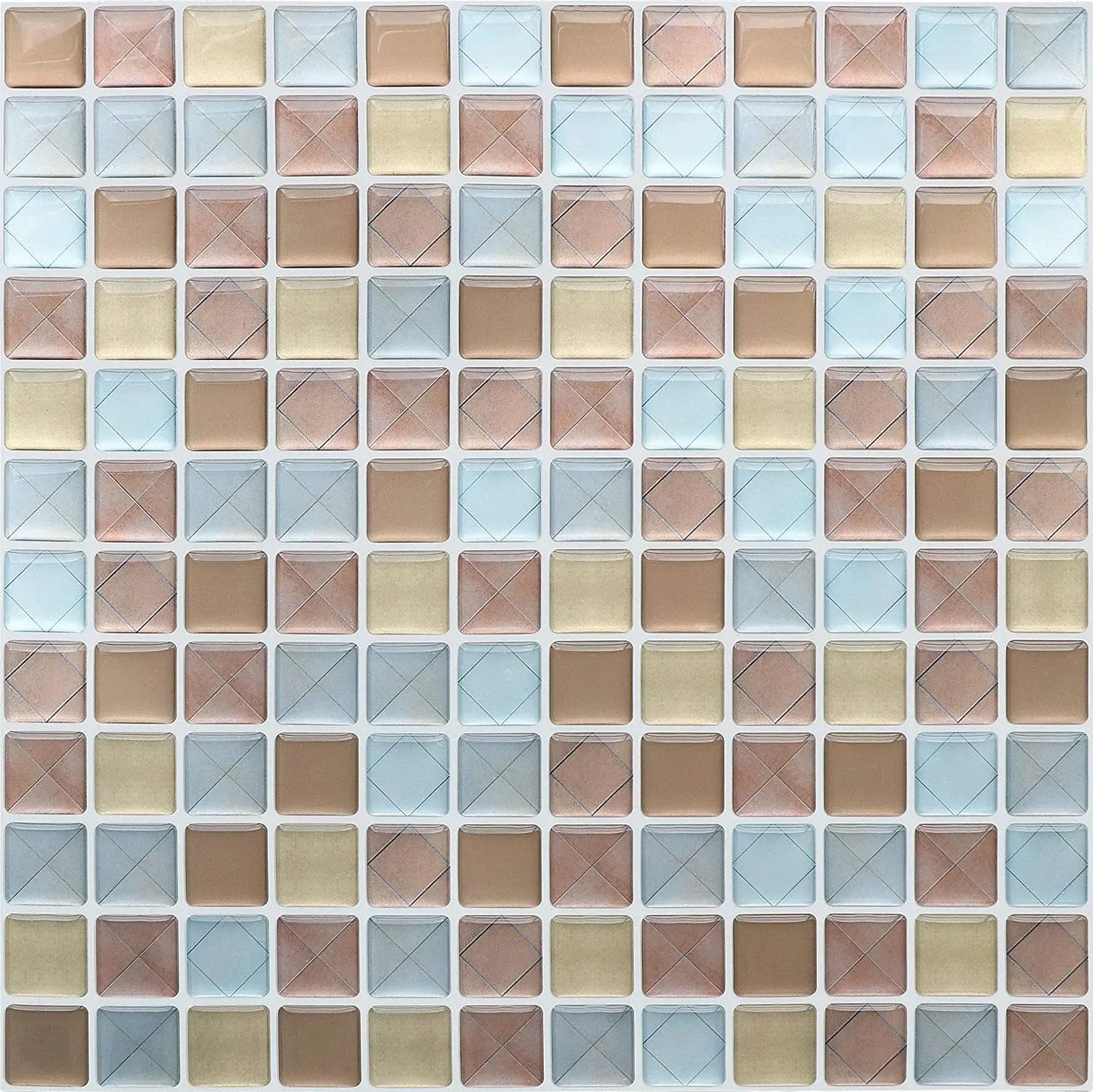 Drop-plastic mosaic wall stickers self-adhesive wall decoration stickers for foreign trade three-dimensional DIY home decoration Peaceful Pleasures Health and Wellness 5ps 11