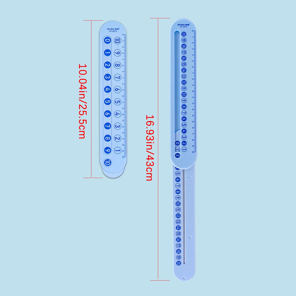 Mathematical Decomposition Ruler Numerical Addition Subtraction