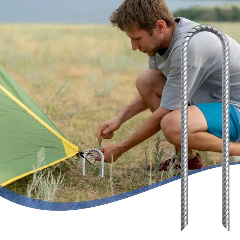 Ground Anchors For Tents 12-inch Tent Stakes With Chisel Point End 2 Inches Diameter 6X Chain Link Fence Anchors For Landscape Peaceful Pleasures Health and Wellness