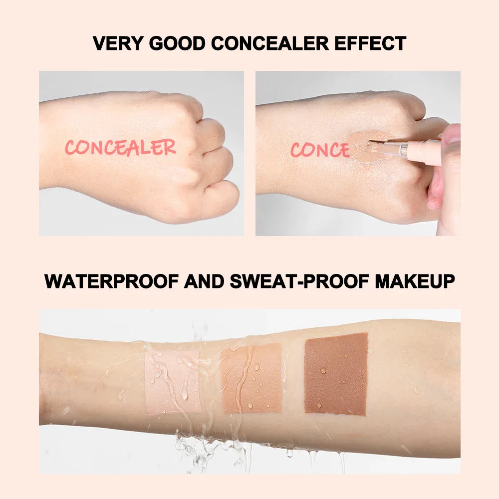 Waterproof Concealer Click Pen – Full Coverage, 3 Shades