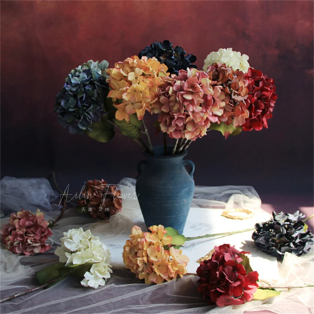 Silk Hydrangea Artificial Flowers Bundle | Home & Wedding Decor