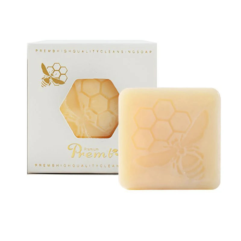 Bee propolis soap, handmade soap, oil removal, moisturizing, moisturizing, suitable for washing face, showering Peaceful Pleasures Health and Wellness Beeswax soap