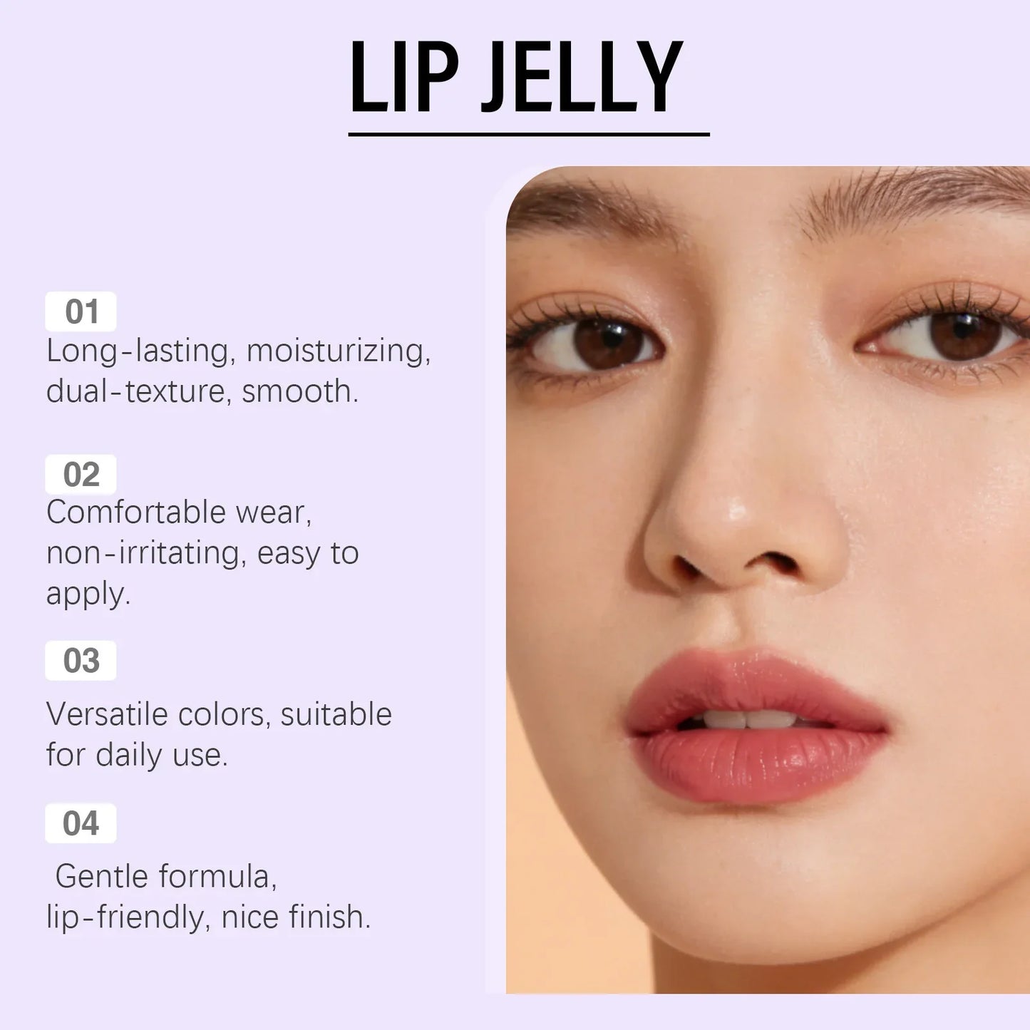 Two-Tone Jelly Lip Gloss – Moisturizing & Long-Lasting Shine Jelly Lip Gloss Oasis Select