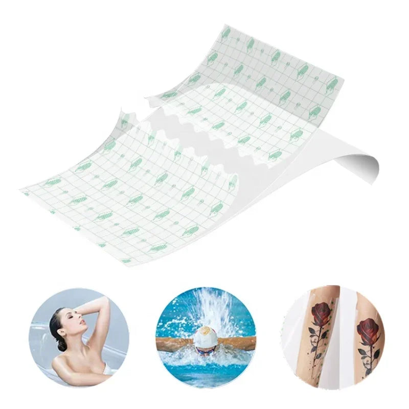 Waterproof Tattoo Aftercare PU Film Protective Stickers 5 Pack