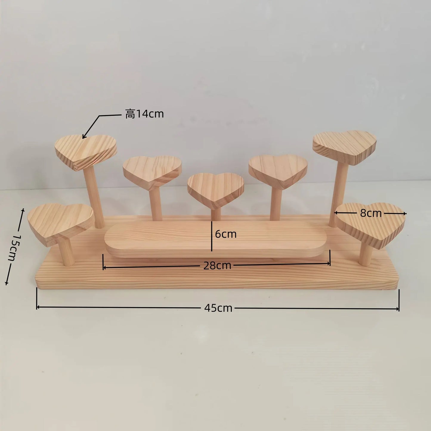 Wooden Display Stand – Jewelry, Succulents, Pastry & More