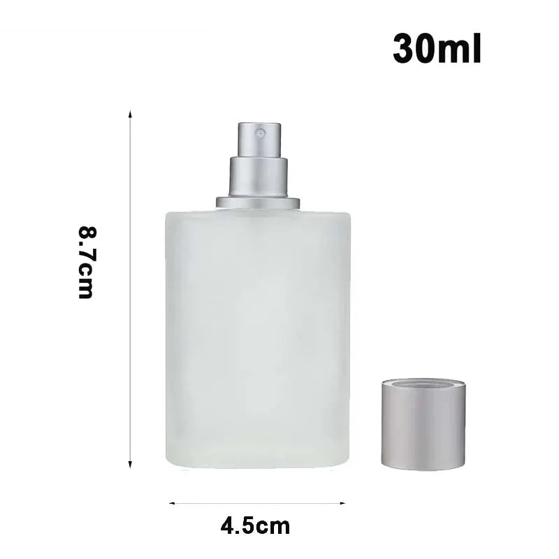 2026 Flash Sale 30/50ml Screw Top Sandblasted Glass Perfume Bottle Liquid Spray Bottle Empty Makeup Fine Mist Bottles Peaceful Pleasures Health and Wellness 107-30ml