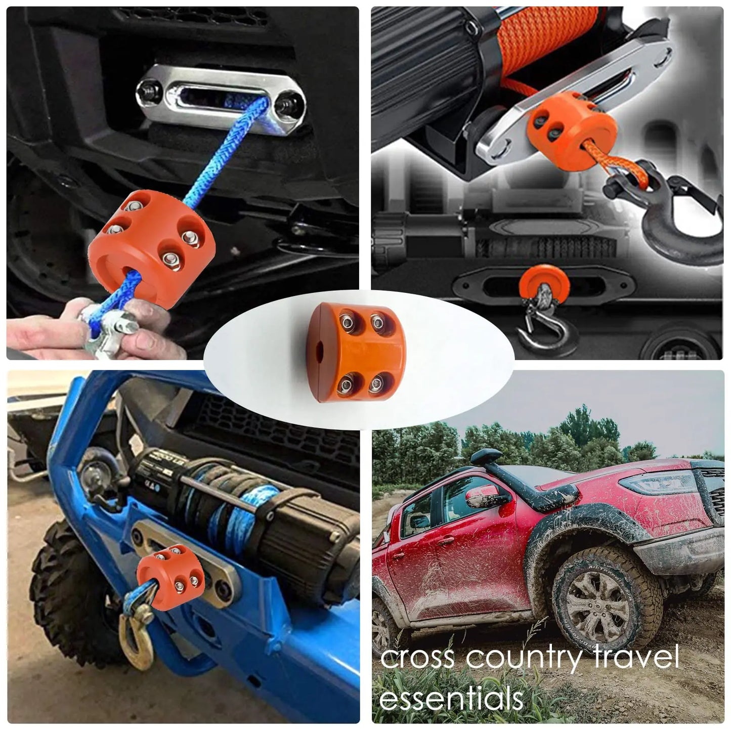 Winch Stopper Cable Hook Rubber Rope Line Saver Synthetic