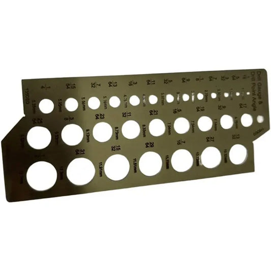 A36T-Decimal Markings 30 Hole Measurements Sharpening 135 And 118 Degree Bits With Decimal Markings And Angle Notches Peaceful Pleasures Health and Wellness Silver