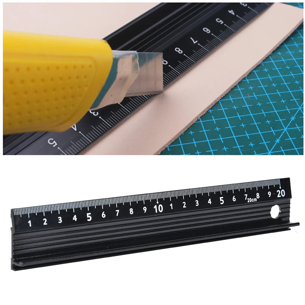Cutting Ruler L Type Aluminum Alloy Measuring Tool Hardware Accessory for Length Measurement Cutting Ruler Measuring Tool Ruler Peaceful Pleasures Health and Wellness