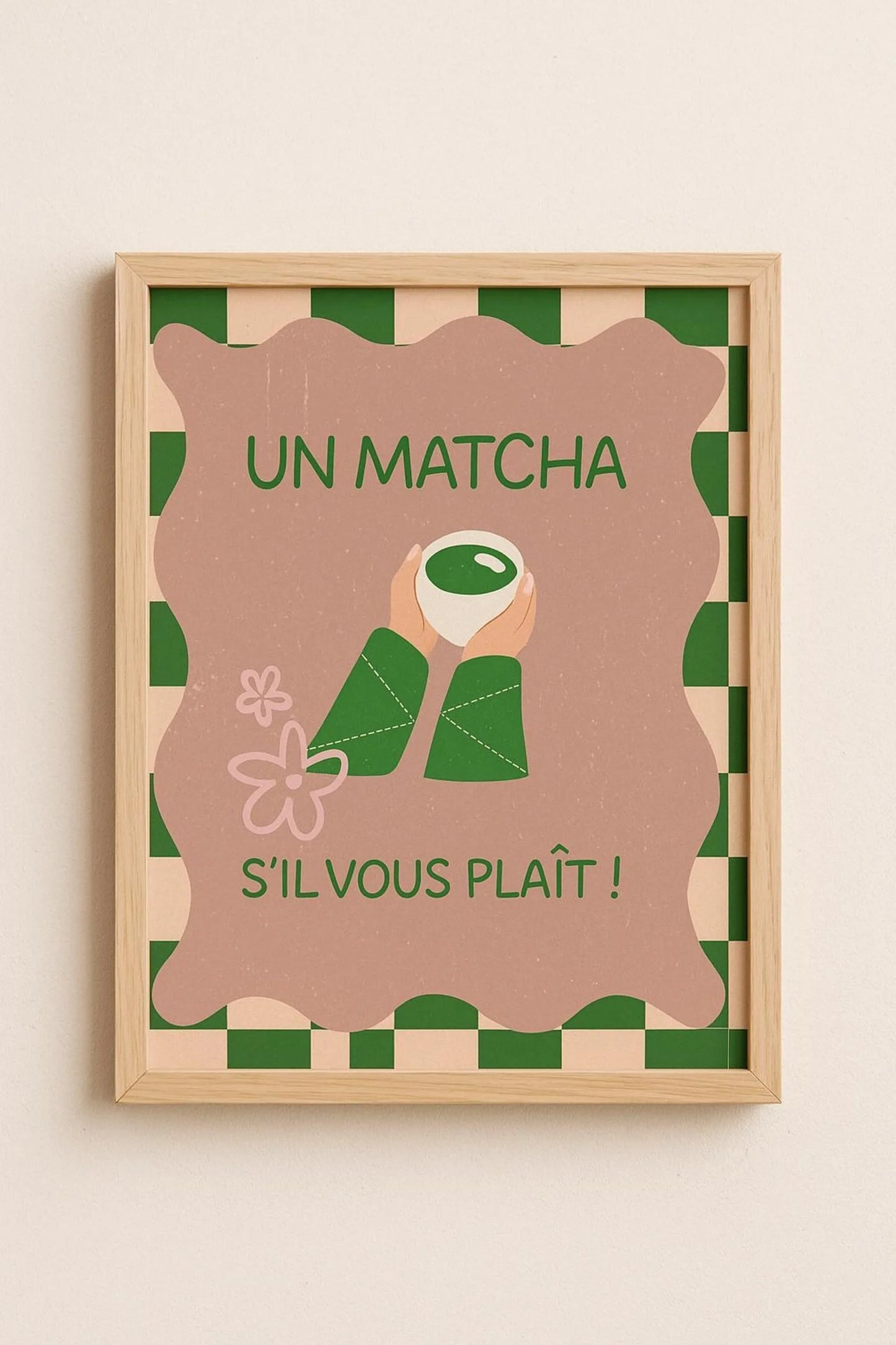 But First Cafecito Quotation Canvas Print Minimalist Matcha Club Spanish Wall Art Poster for Modern Living Room Cafe Home Decor Peaceful Pleasures Health and Wellness CT602 20x30cm Unframed