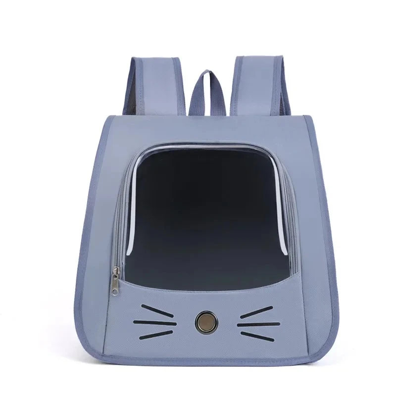 Portable Outdoor Breathable Cat Carrier Backpack Shoulders Bag for Cats and Small Dogs Transport Peaceful Pleasures Health and Wellness Blue