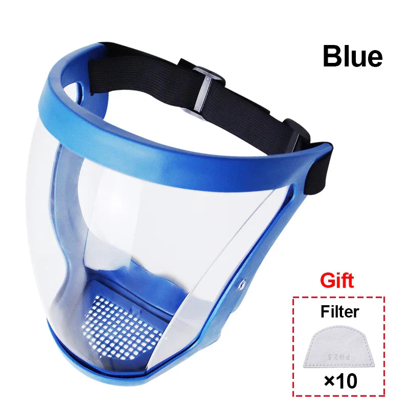 Transparent Full Face Shield – Reusable Kitchen & Work Protector