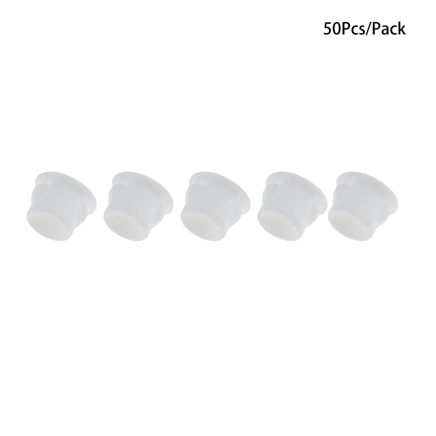 50Pcs Plastic Blanking End Caps Hole Plugs 5mm–32mm Black/White
