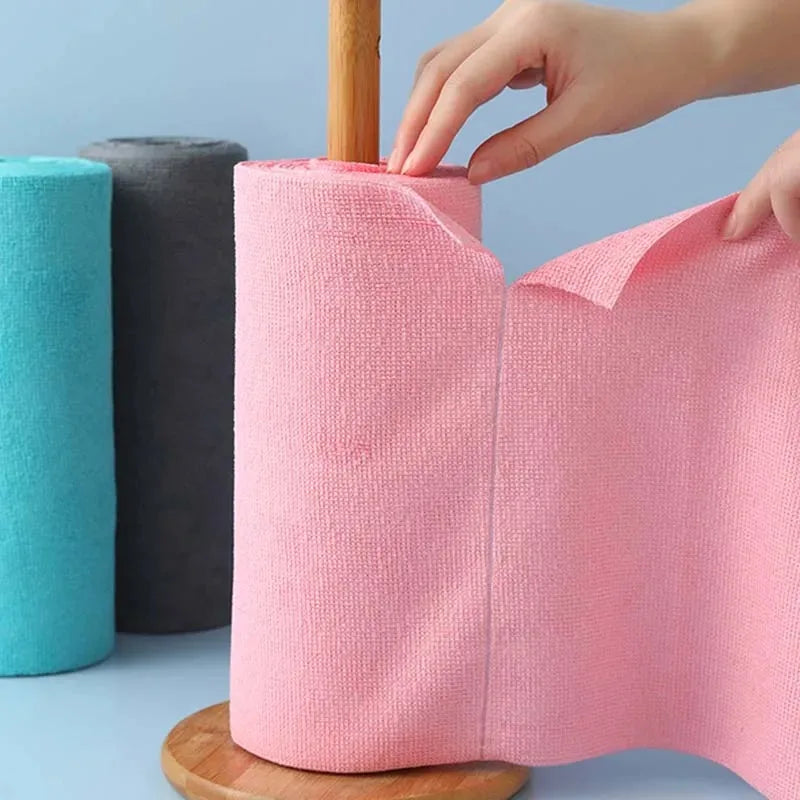 20-Pack Reusable Microfiber Cleaning Towel Roll – Kitchen Cloths