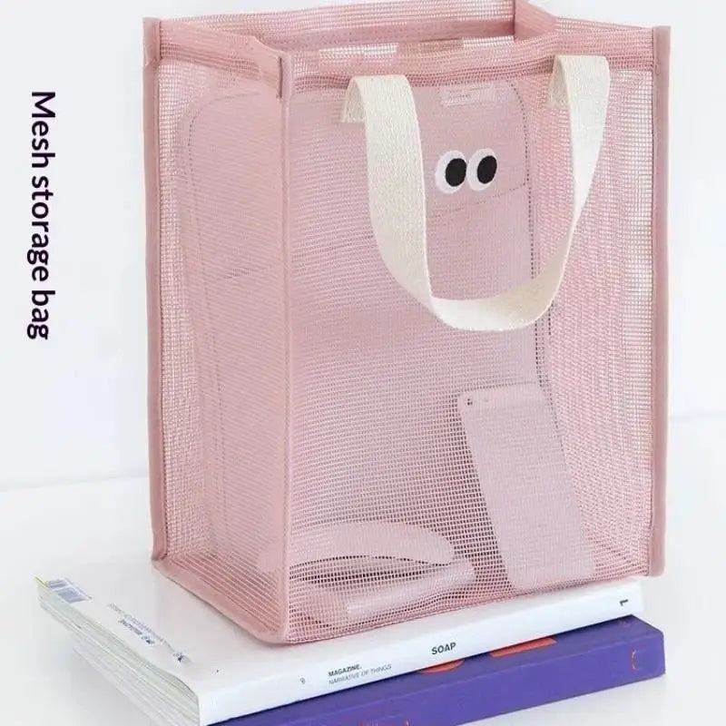 Reusable Mesh Tote Bag – Breathable Beach & Shopping Shoulder Bag