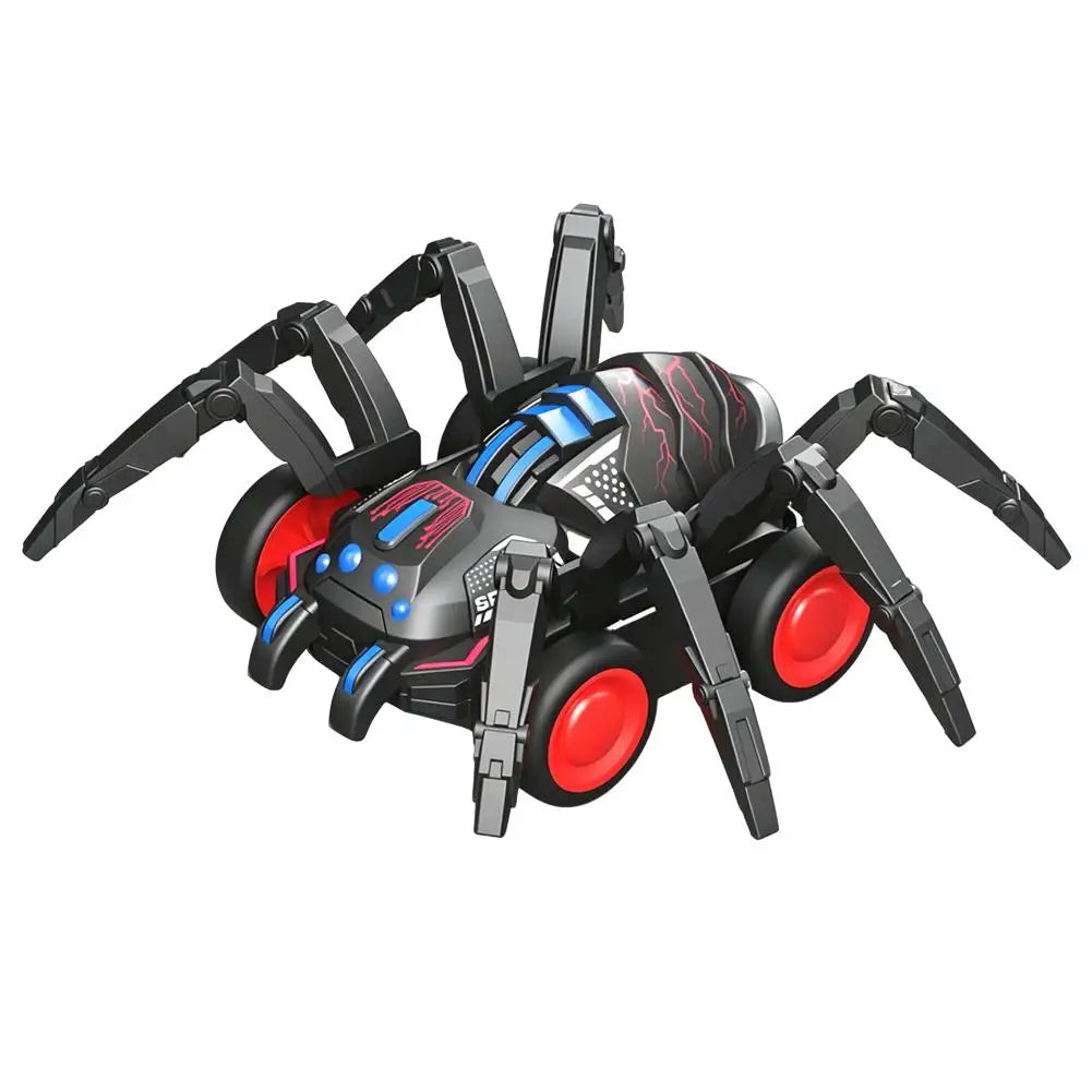 Cartoon Spider Inertia Car Toy Simulated Spider-climbing Vehicle Plastic Push Toy Car Birthday Gift for Boys Girls Peaceful Pleasures Health and Wellness Black