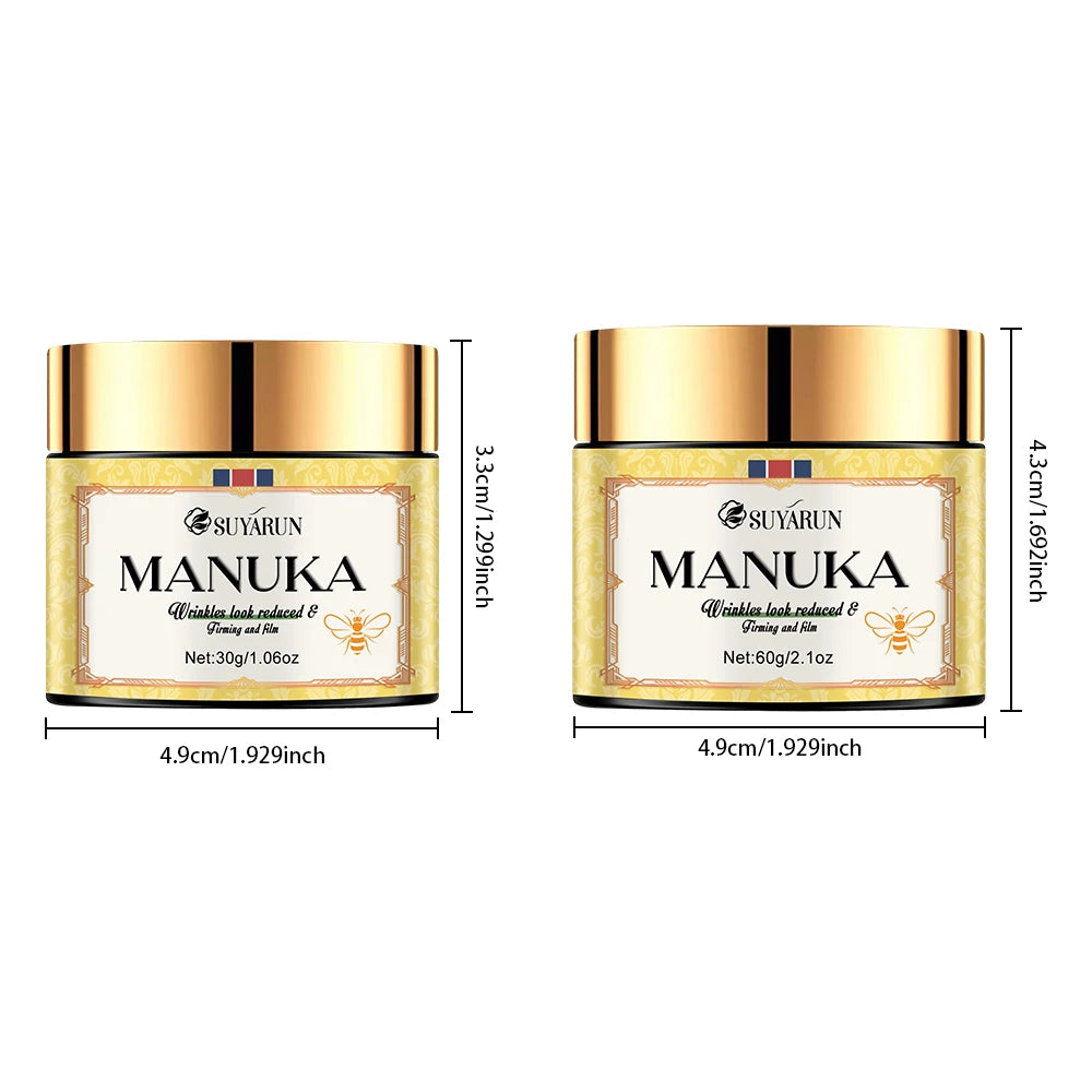 SUYARUN Manuka Honey Collagen & Retinol Moisturizer - Deep Hydration, Skin Repair, Brightening - For All Skin Types. Peaceful Pleasures Health and Wellness