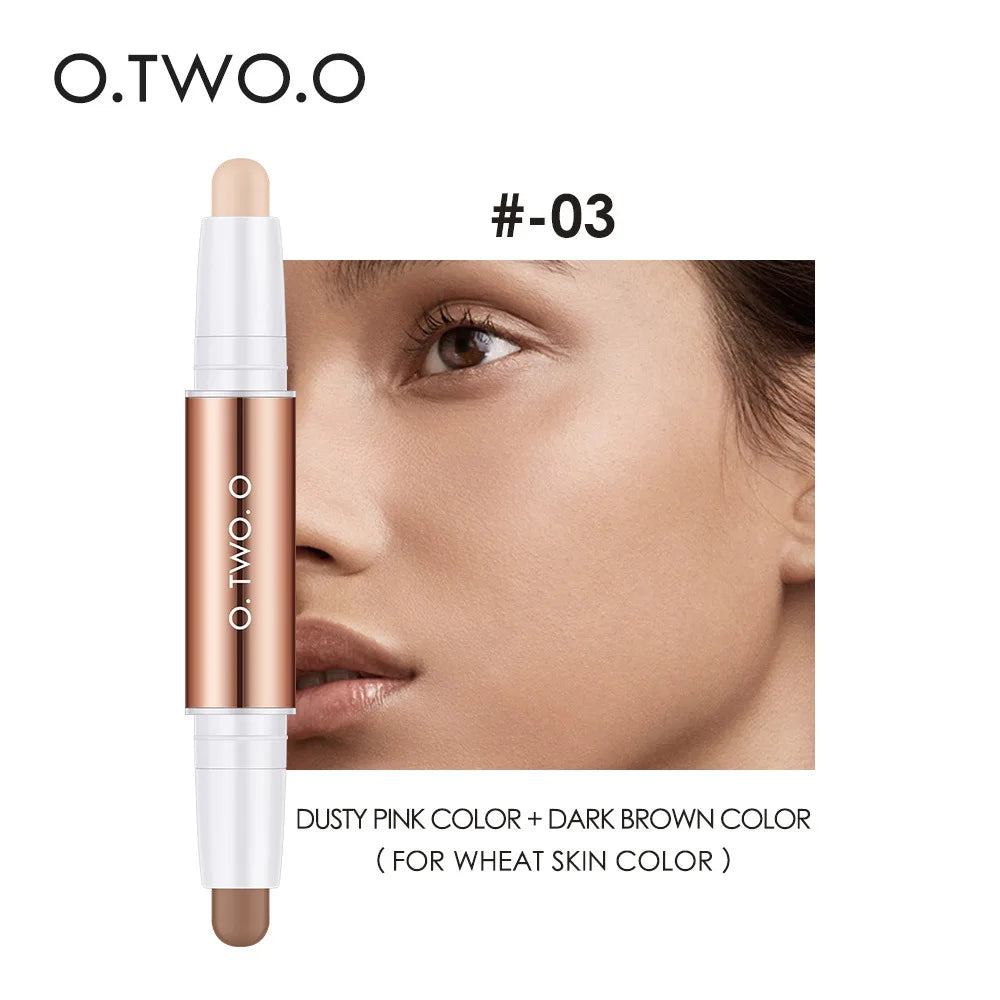O.TWO.O Double-Head Concealer Stick – Waterproof & Brightening