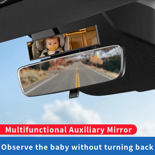 Car Baby Observation Mirror – Wide-Angle Blind Spot Auxiliary Car Interior Mirror Oasis Select 1pc