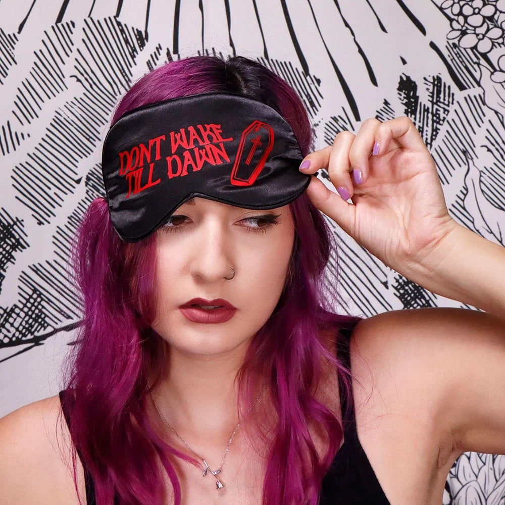 Spooky Gothic Witch Halloween Sleep Eye Mask | Party Gift Halloween Sleep Mask Peaceful Pleasures Health and Wellness