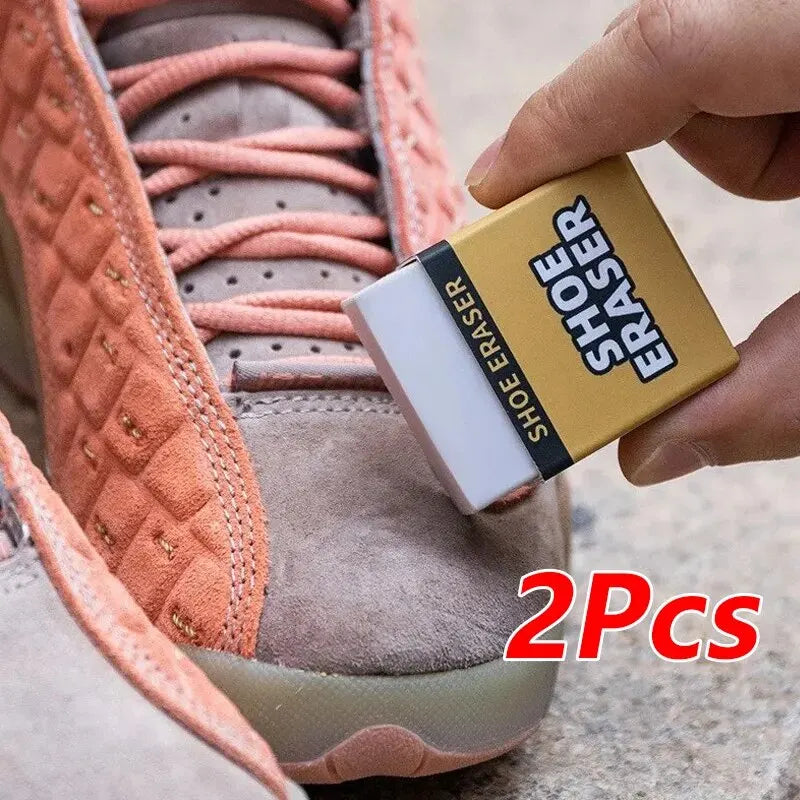 2-Pack Shoe Cleaning Eraser – Suede, Leather & Fabric Care