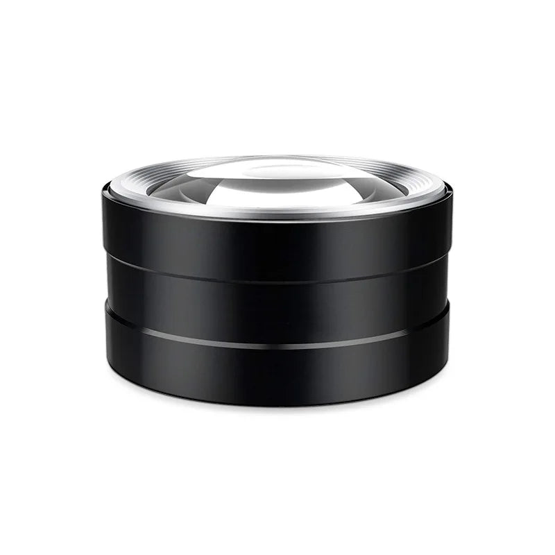 3Led 5X Magnifying Glass Optical Glass Lens Loupe Magnifier Handheld Coin Stamps Jewelry Mini Thread Counter Magnifier Peaceful Pleasures Health and Wellness black