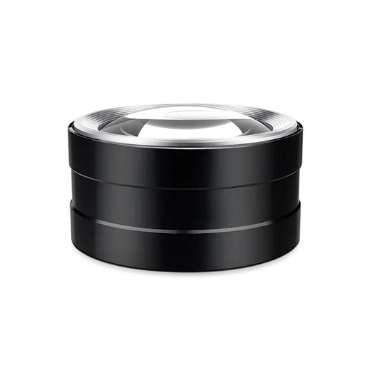 3Led 5X Magnifying Glass Optical Glass Lens Loupe Magnifier Handheld Coin Stamps Jewelry Mini Thread Counter Magnifier Peaceful Pleasures Health and Wellness black