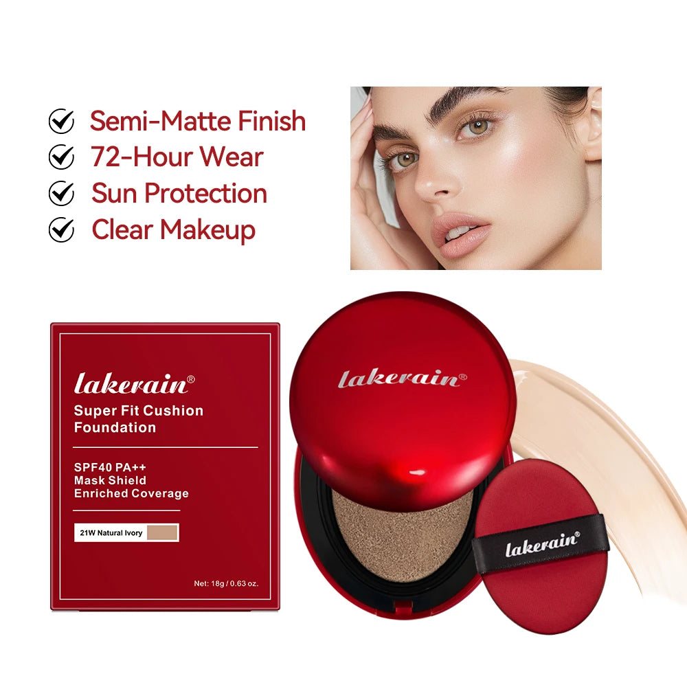 Bb Cream With Air Cushion Foundations Makeup High Coverage Foundation Waterproof Long Lasting Base Whitening Makeup Base Makeup Peaceful Pleasures Health and Wellness